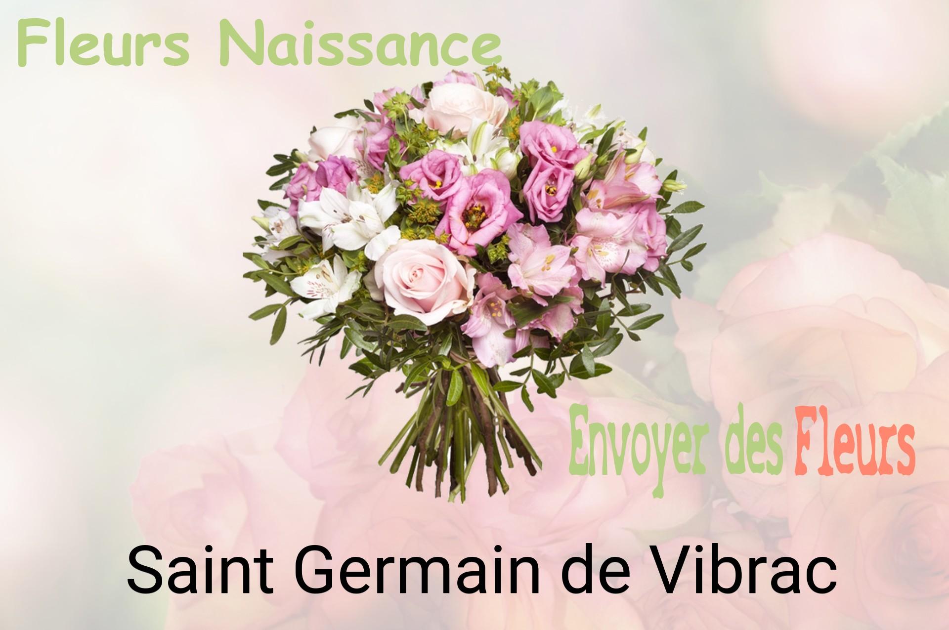 Bouquet de fleurs de naissance livré à Saint-Germain-de-Vibrac